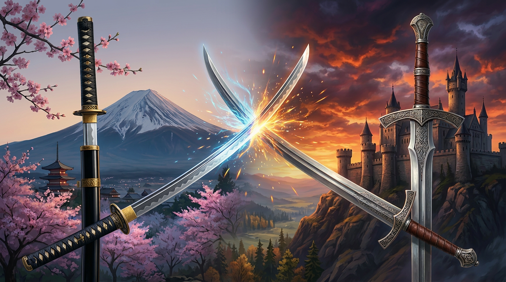 Katana vs. European Sword — Structure, Philosophy, and What Makes Each Tradition Extraordinary