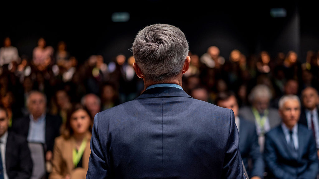 Public speech by a political leader