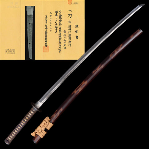 Antique Japanese Katana Sword - Tadayuki, Shinto Era - NBTHK Tokubetsu Hozon Token (77.4 cm)