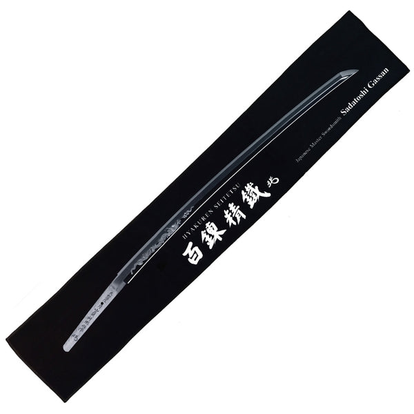 Nihonto Care Mat — Gassan Sadatoshi (Hyakuren Seitetsu) front view