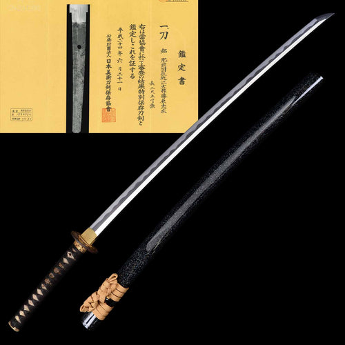 Authentic Shintō Era Katana for Sale - Tadahiro, NBTHK Tokubetsu Hozon Token Certificate | Tozando