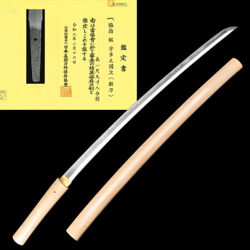 Authentic Shinto Era Wakizashi for Sale - Kunitsugu, NBTHK Hozon Certificate | Tozando